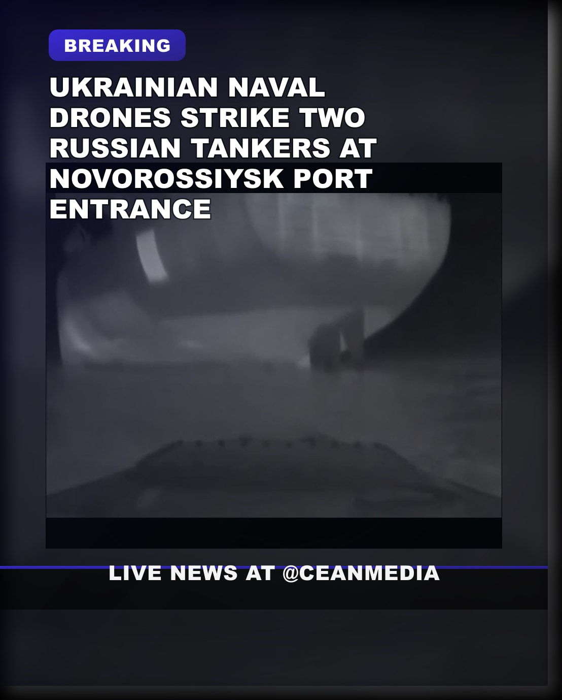 Illustrative photo for: Ukrainian naval drones strike oil tankers at Novorossiysk