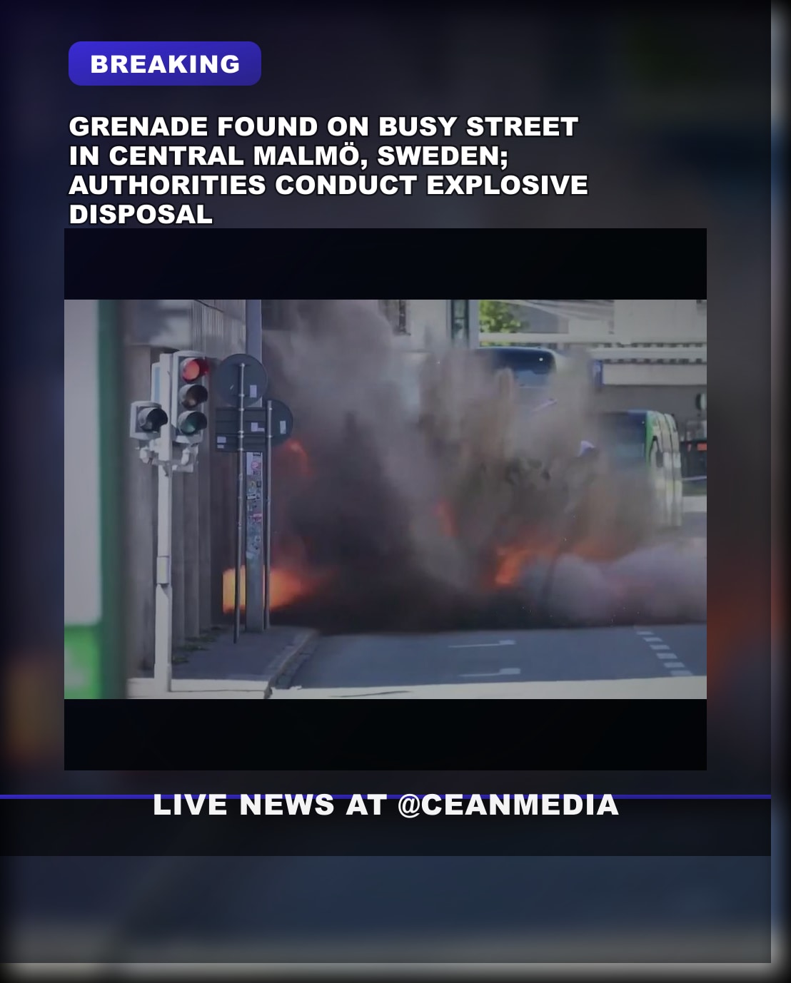 Illustrative photo for: Grenade found Malm street: Authorities carry out controlled