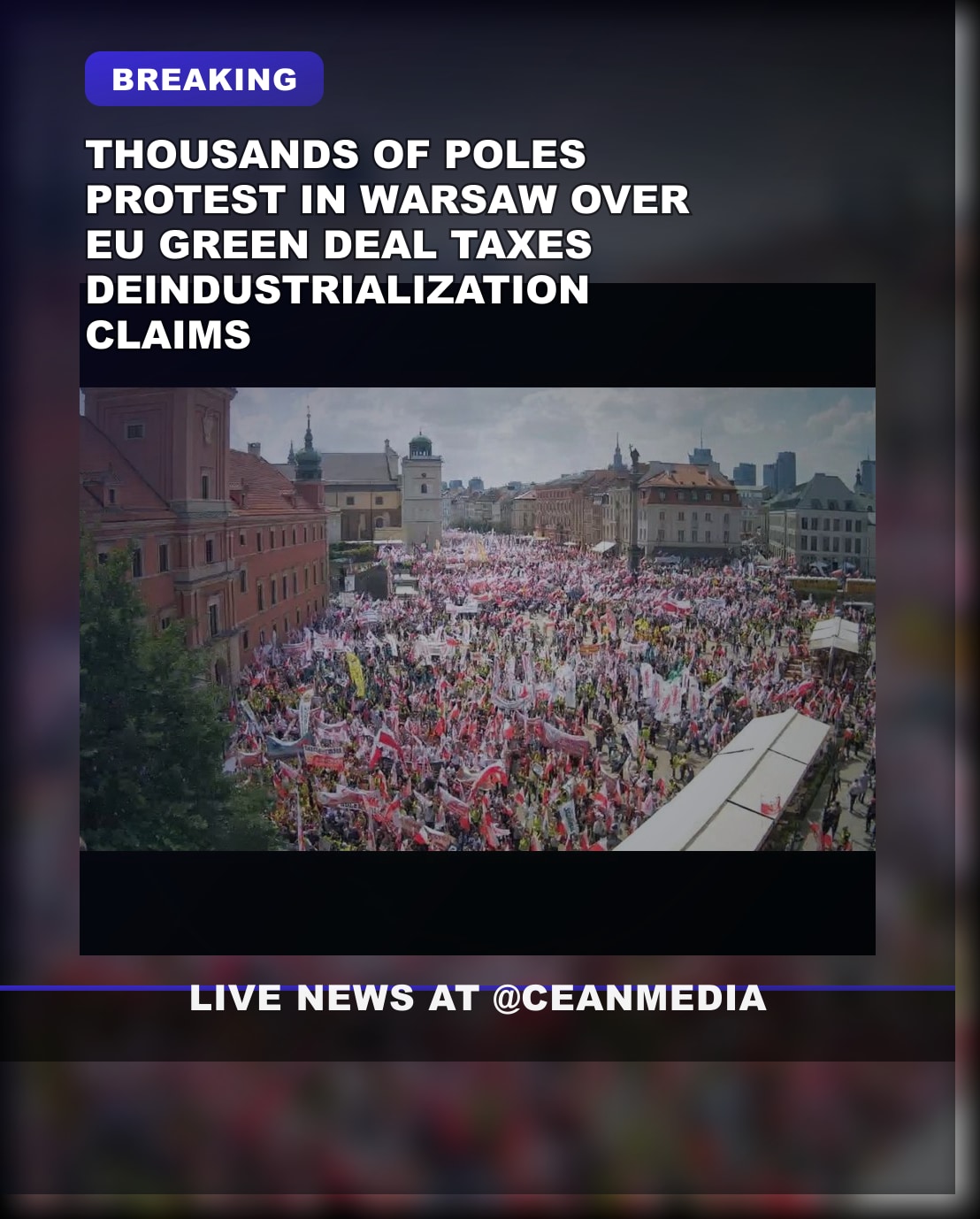 Illustrative photo for: Poland protest Green Deal impact: Warsaw rally blames