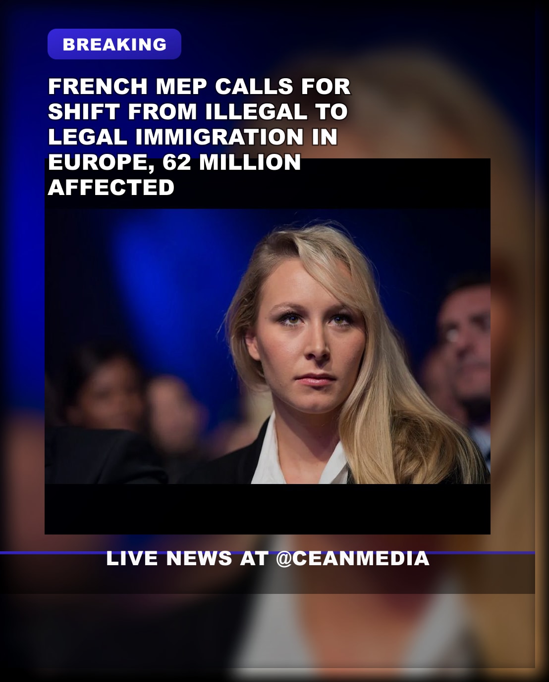 Illustrative photo for: France-MEP urges crackdown on legal immigration amid 62m EU