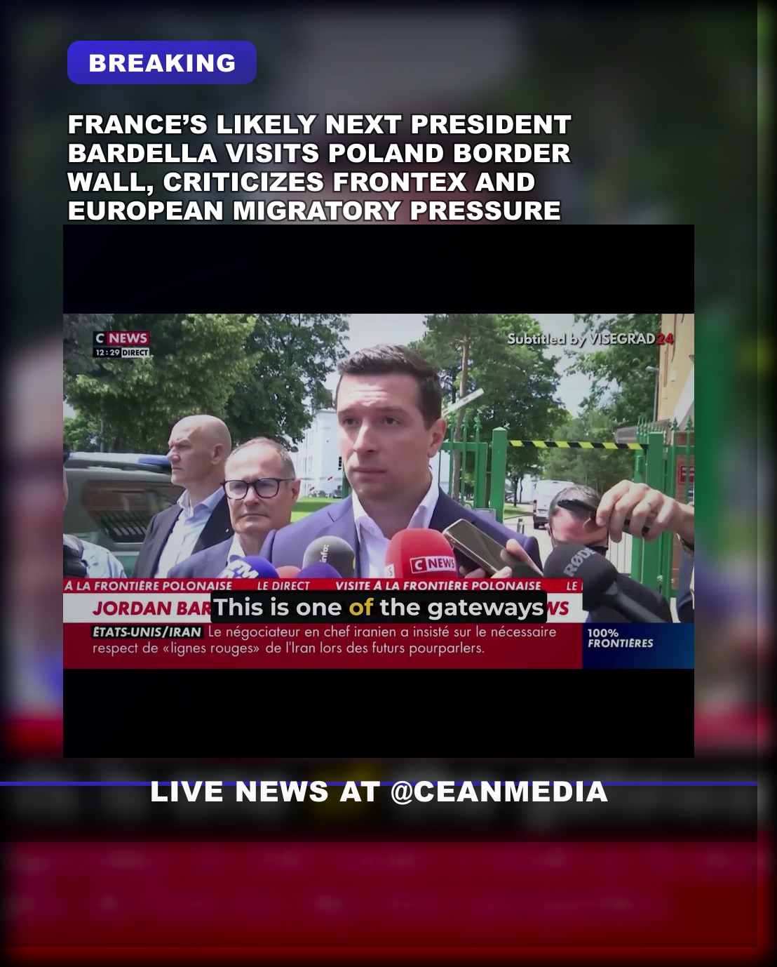 Illustrative photo for: France Poland border migrants commentary: Front National