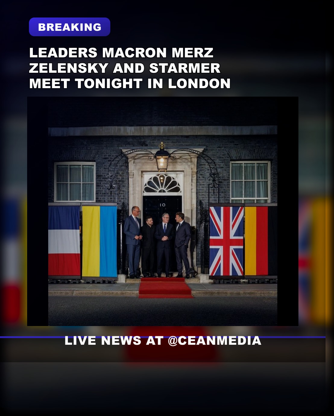 Illustrative photo for: EU leaders London meeting: Macron, Merz, Zelensky and