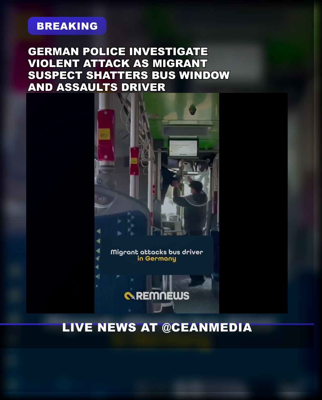 Illustrative photo for: Violent crime migrant statistics Germany: Teen Attacks Bus