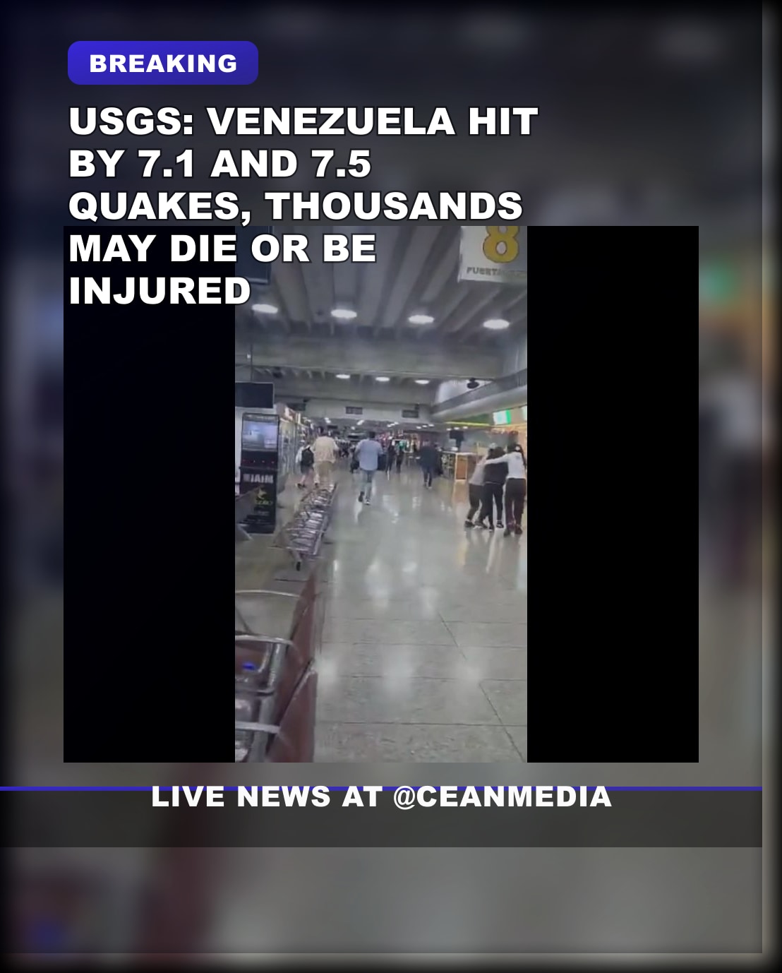 Illustrative photo for: Earthquakes Venezuela casualties estimate: USGS warns