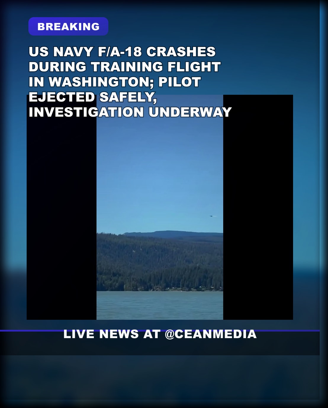 Illustrative photo for: Navy F A 18 Crash Investigation Shifts to Washington