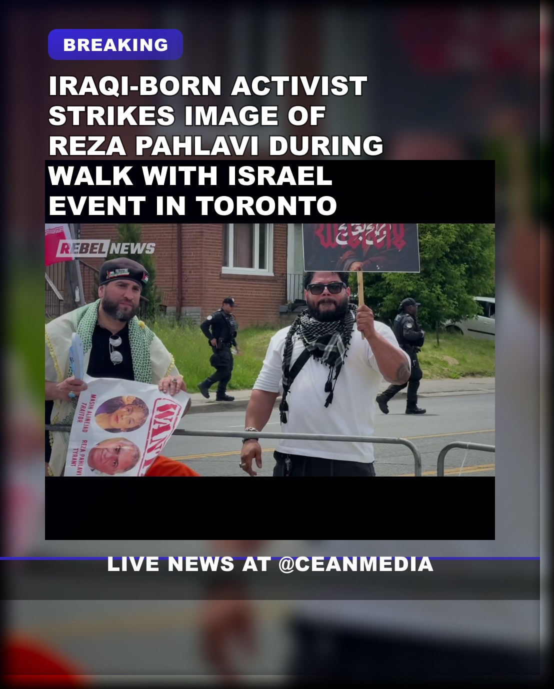 Illustrative photo for: Anti-Israel protest confrontation in Toronto: Iraqi-born