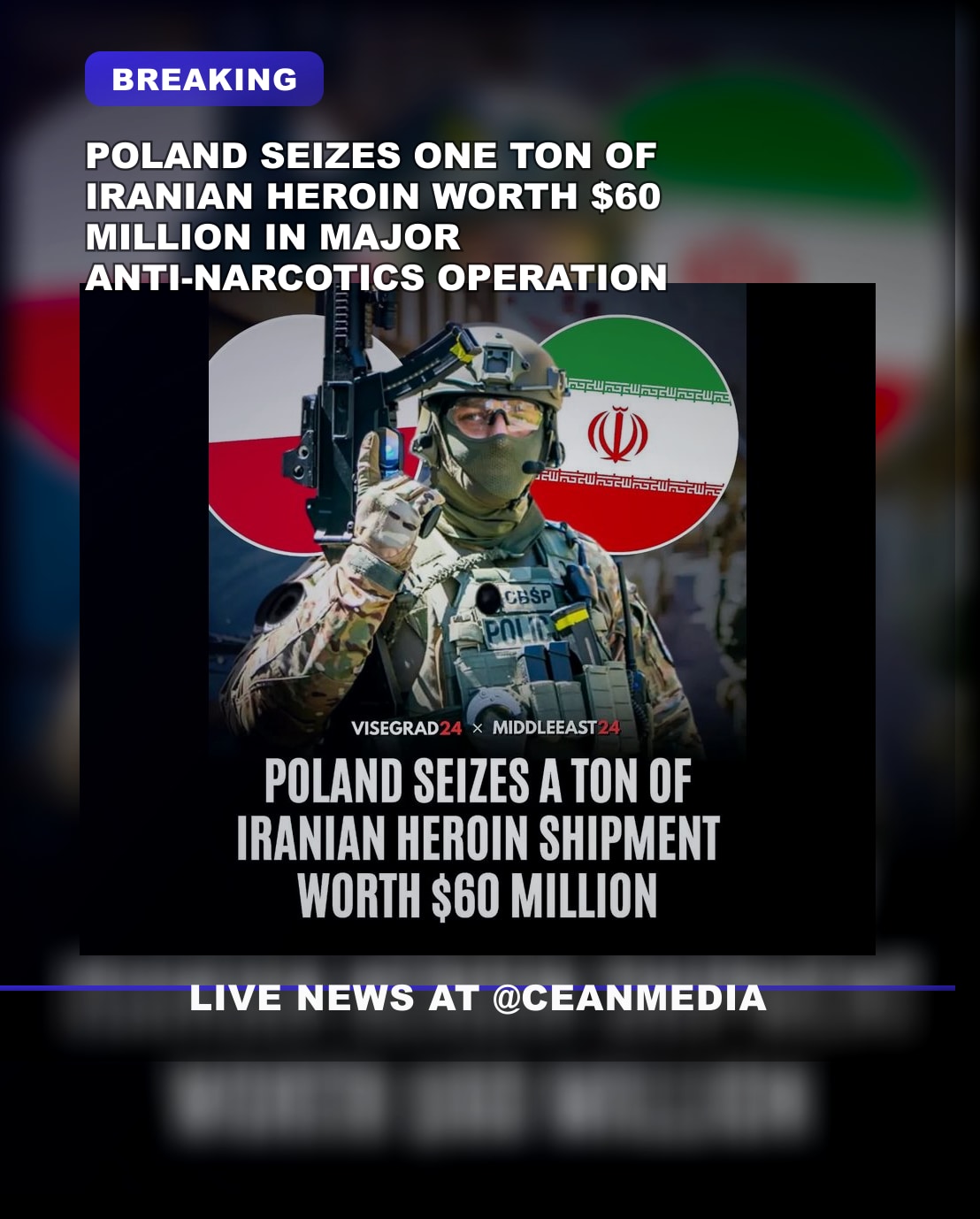 Illustrative photo for: Poland Heroin Seizure Largest Decade: One Ton Worth $60M