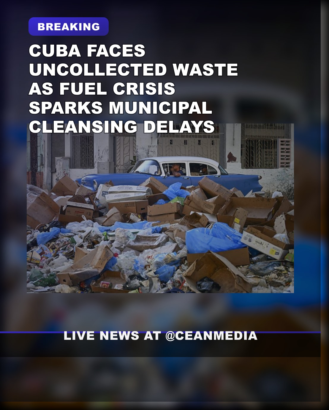 Illustrative photo for: Cuba garbage crisis urban waste: mounting trash amid oil