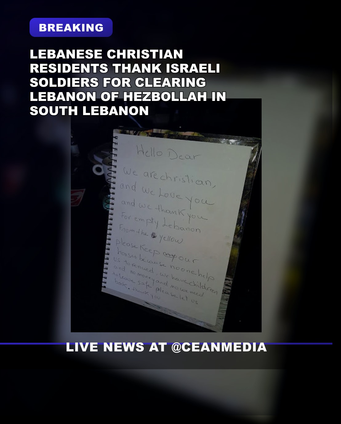 Illustrative photo for: Lebanese Christian residents letter praised for peaceful