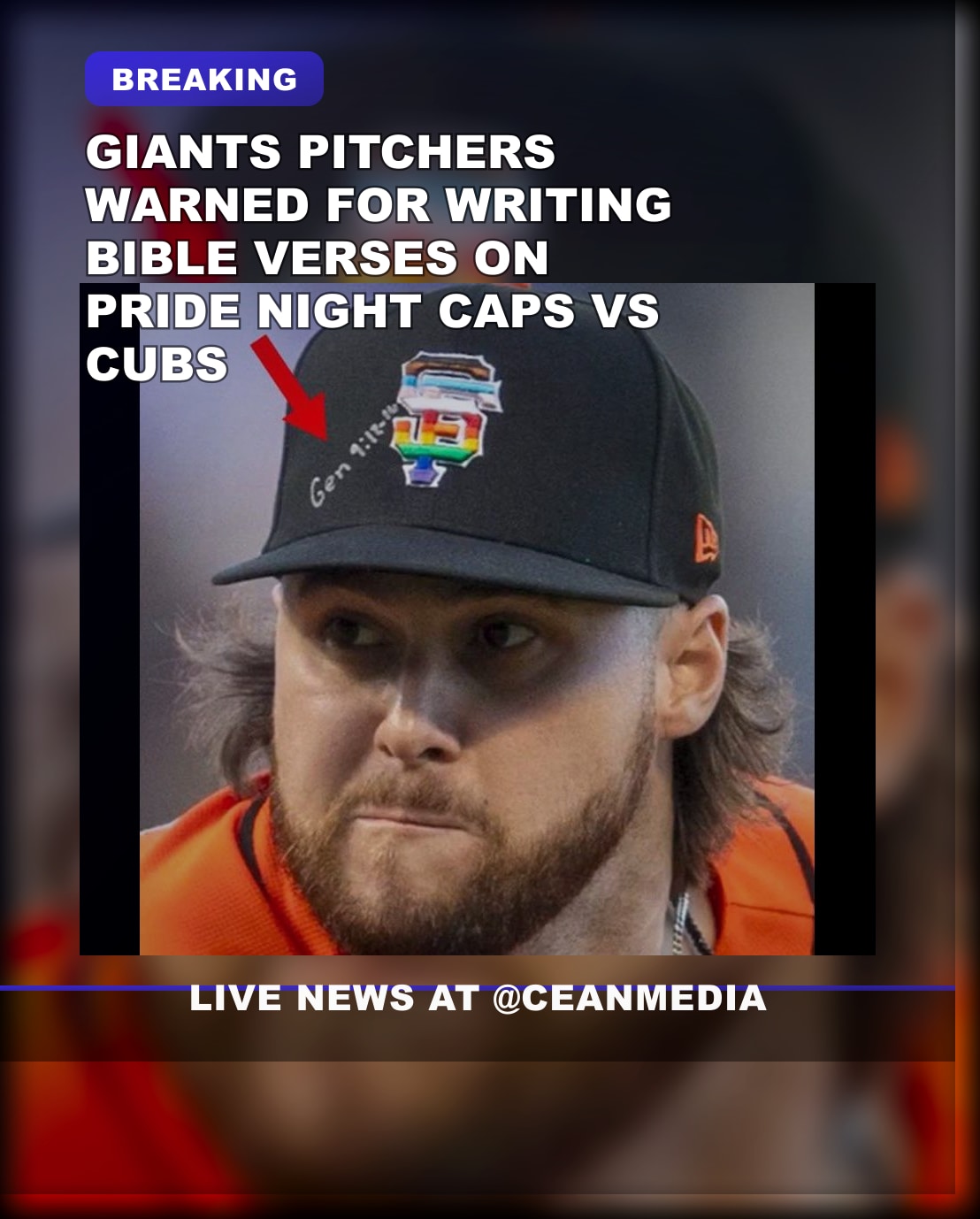 Illustrative photo for: Giants Pride Night controversy: Pitchers Warned, One