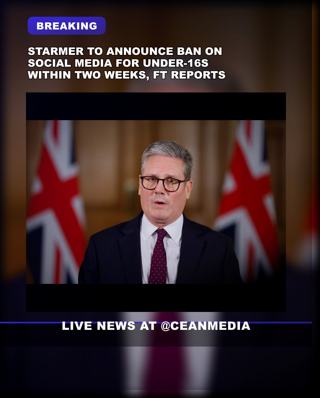 Illustrative photo for: Starmer social media ban 16: plan to curb under-16s in two
