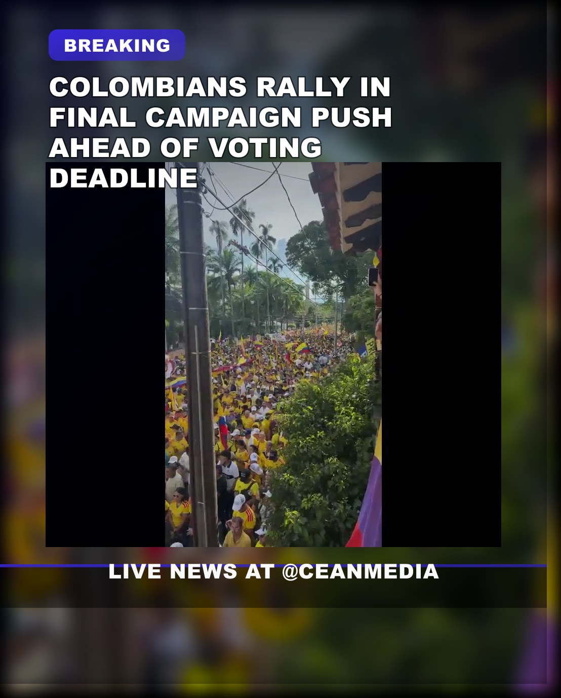 Illustrative photo for: Colombians Campaign Rallies Before Voting in Final Push