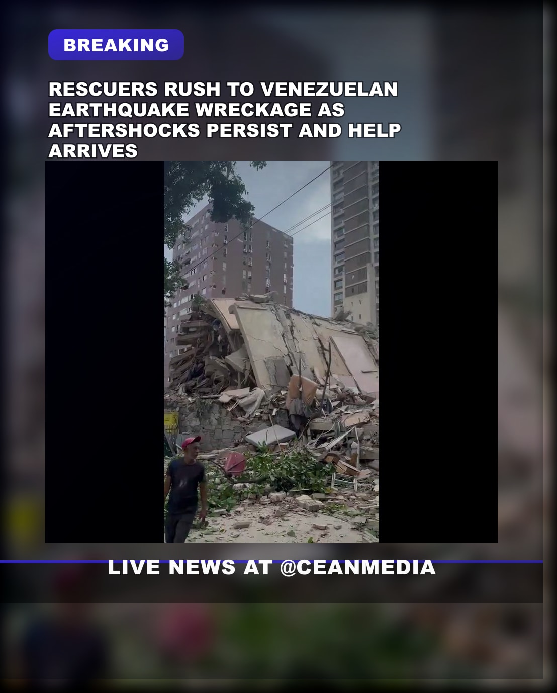 Illustrative photo for: Venezuela earthquake relief urgency: Rescue Teams Rush to