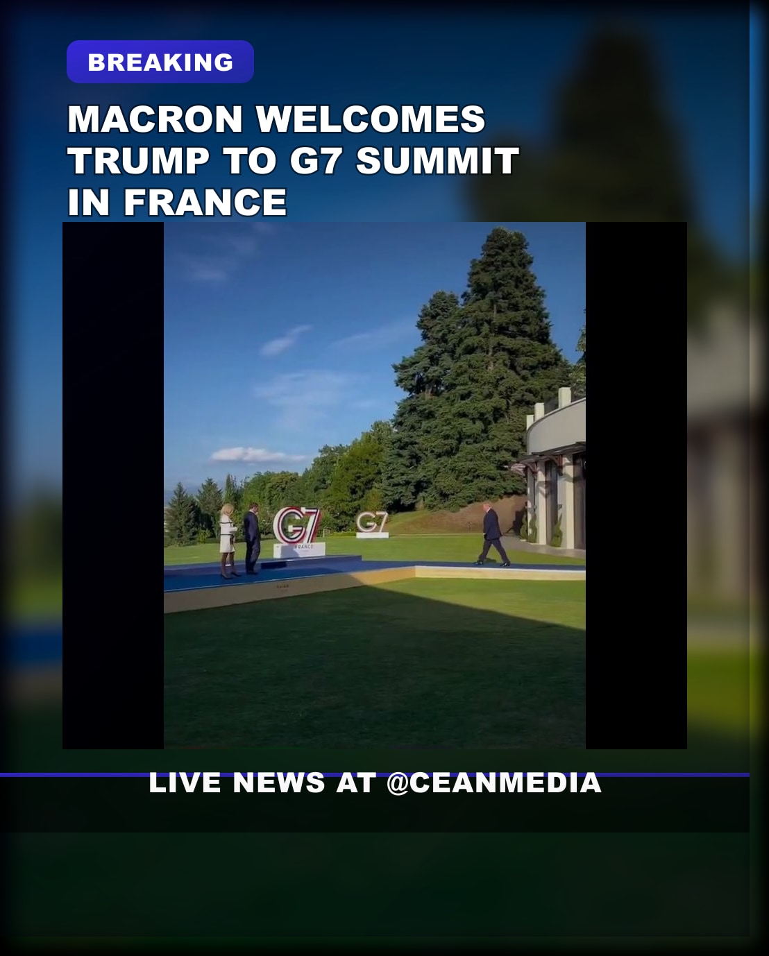 Illustrative photo for: Macron welcomes Trump G7 summit