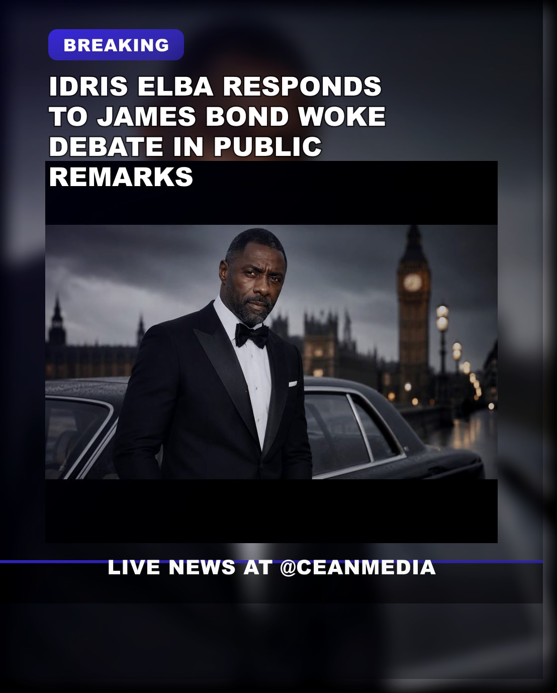Illustrative photo for: Idris Elba James Bond woke: Warns Against Forcing Narrative
