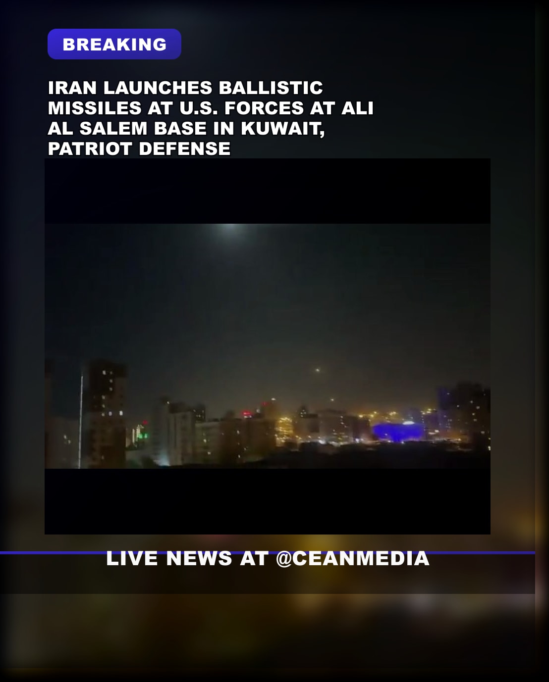 Illustrative photo for: Iran ballistic missiles threat Kuwait defense: Iran