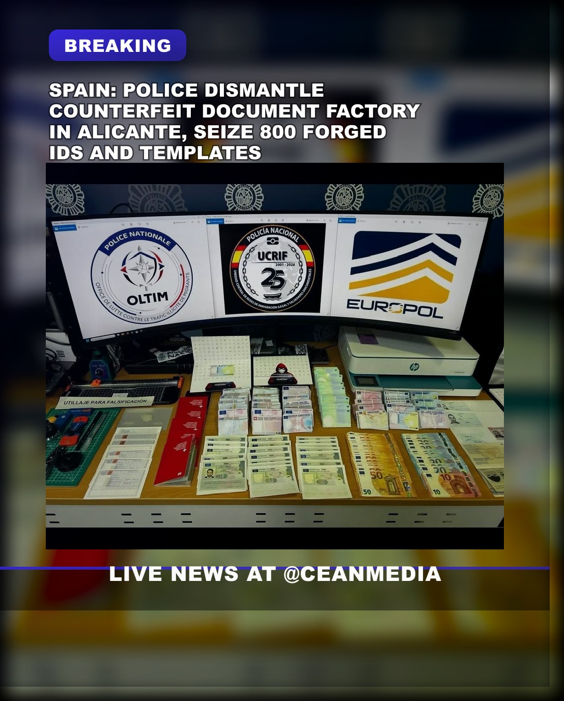 Illustrative photo for: Spain: forged document operation dismantled; Europol cracks