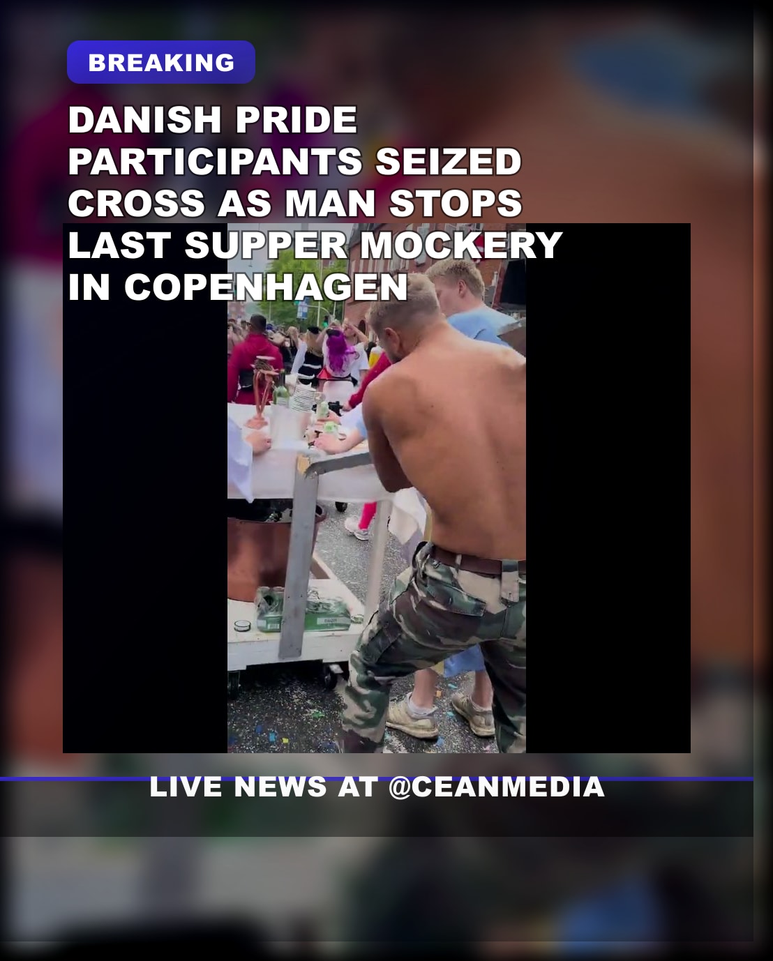 Illustrative photo for: Danish Pride Participants Remove Cross After Mock Last