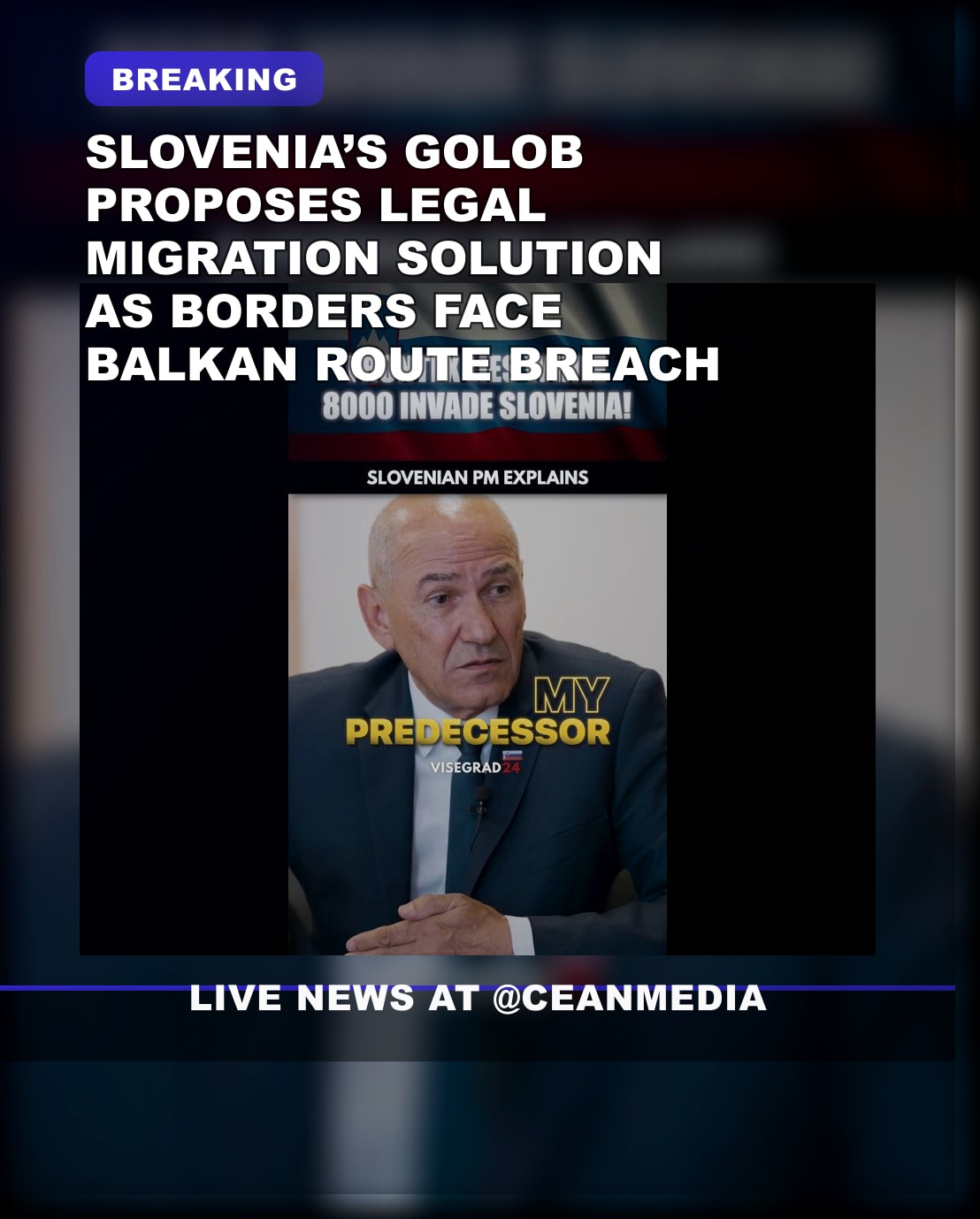 Illustrative photo for: Slovenia’s Former PM: illegal migration solution
