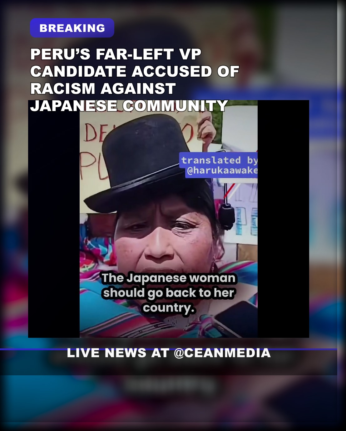 Illustrative photo for: Peru Vice President Racism: Could She Represent Peru