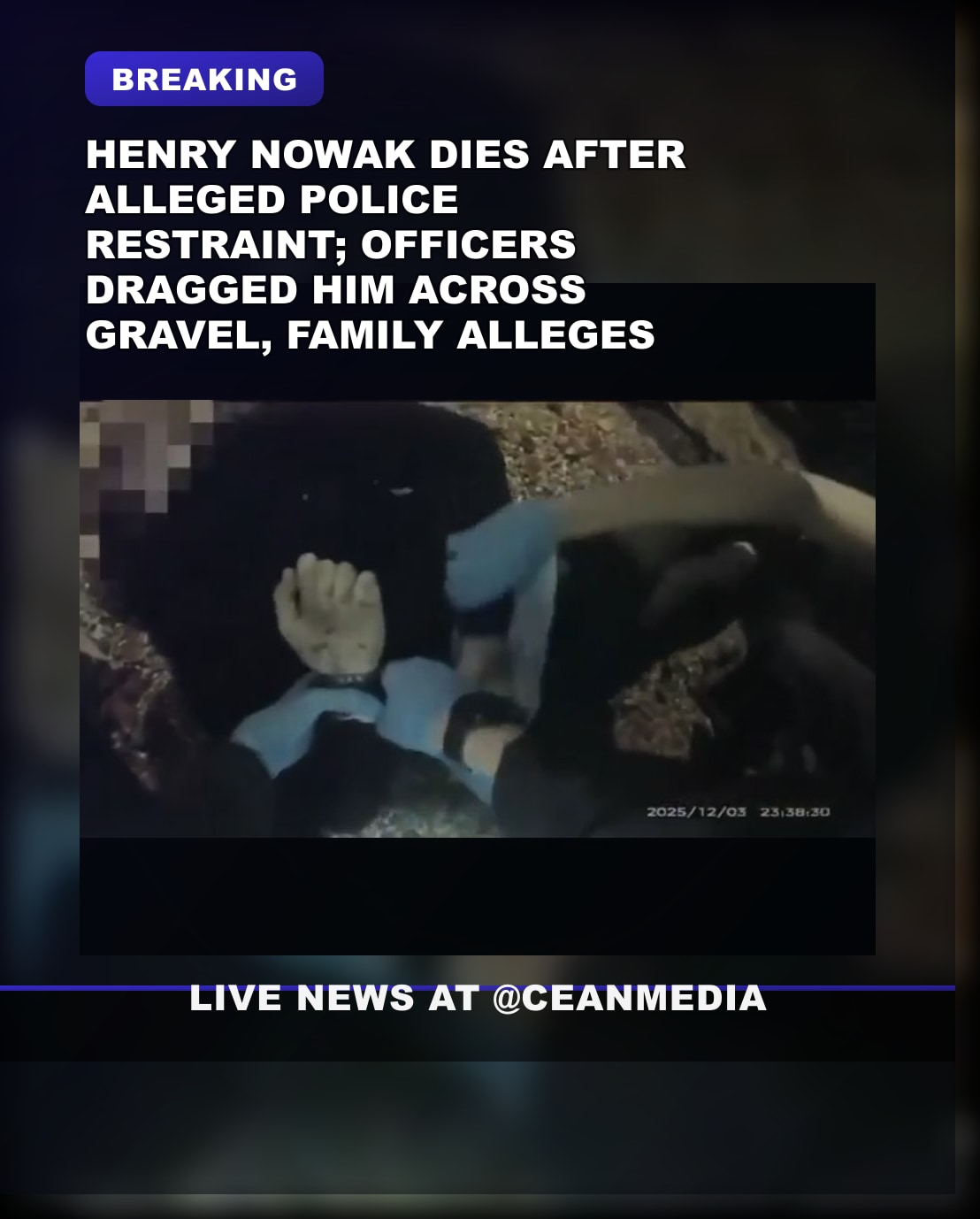 Illustrative photo for: Final moments statement breathing restraints: Man Dies