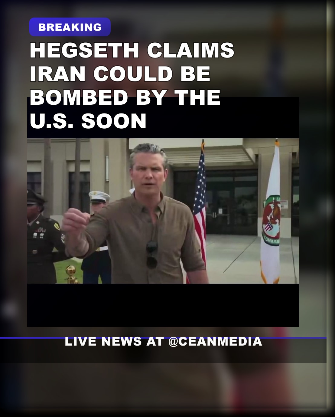 Illustrative photo for: Iran bombing by US imminent: Risk of strike rises, says
