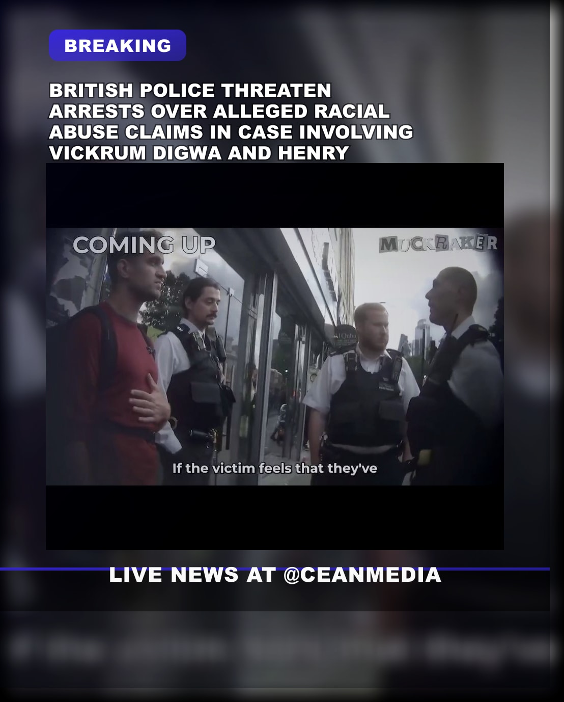 Illustrative photo for: British Police Warn That Accusations of Racism Could Lead