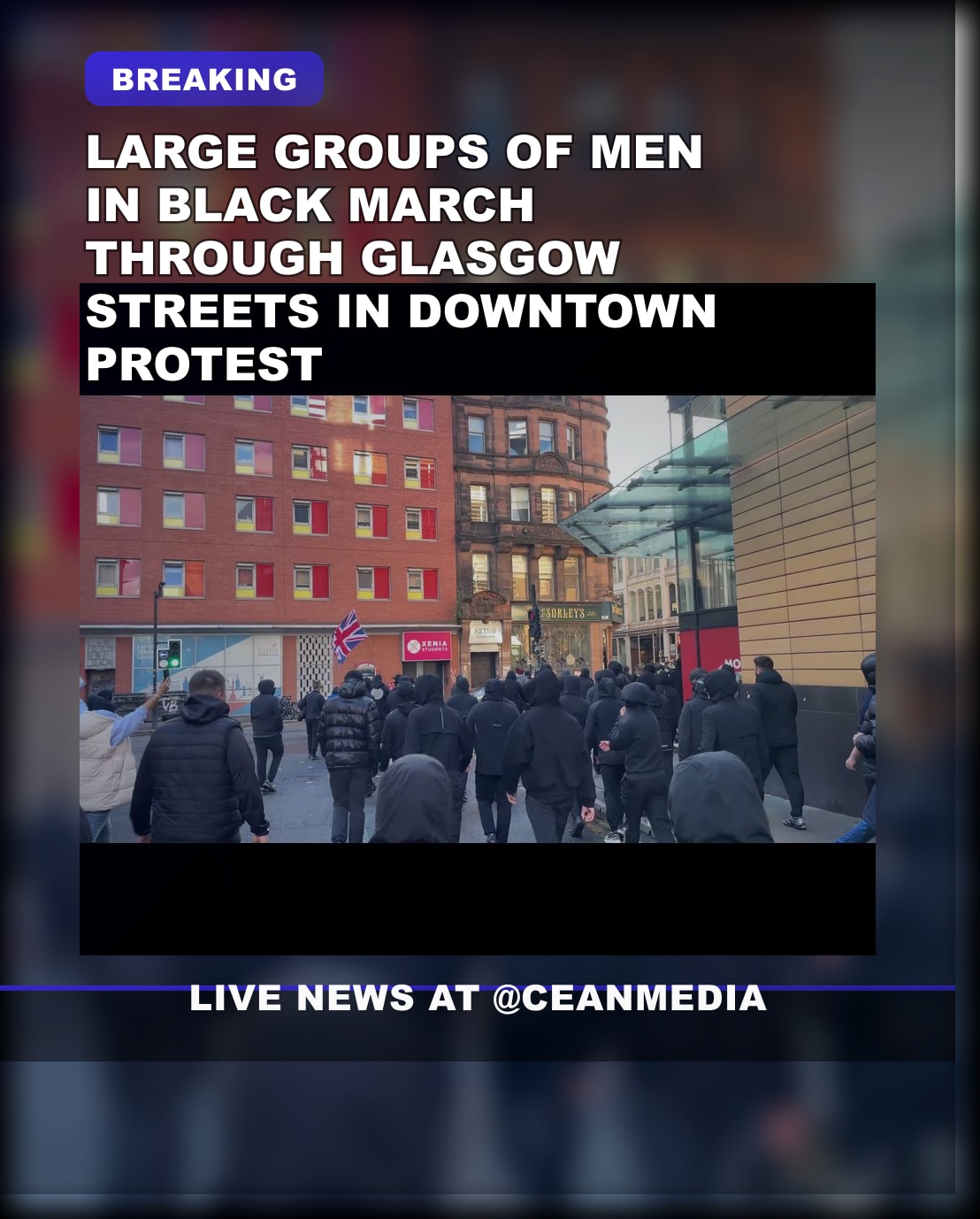 Illustrative photo for: Anti social street gangs Glasgow emerge after weekend march