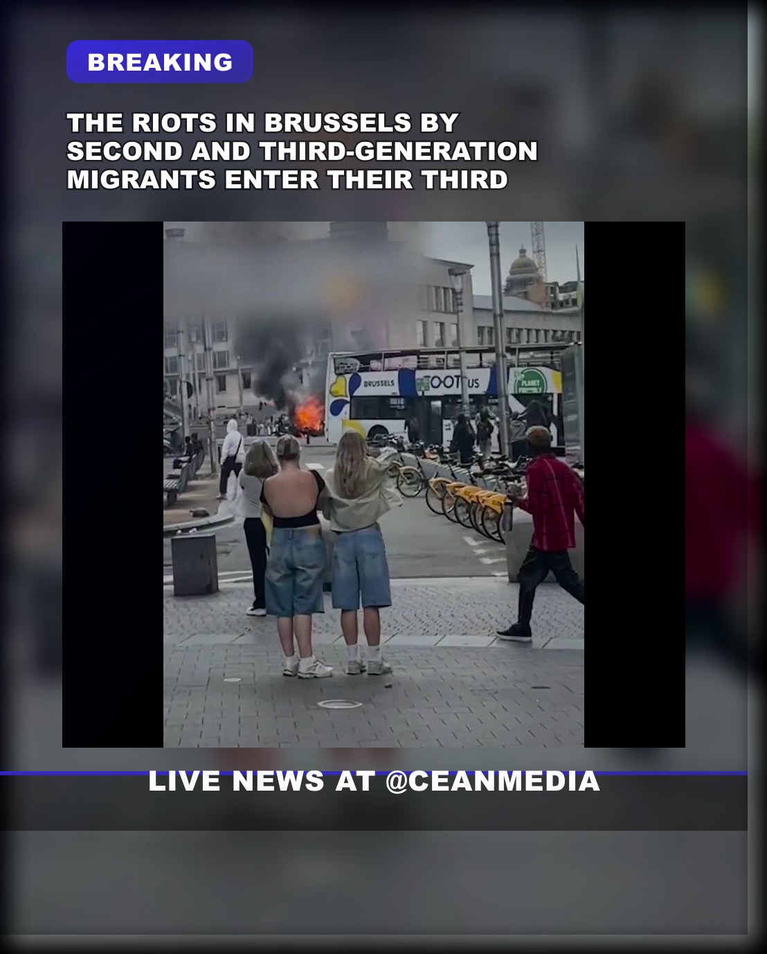 Illustrative photo for: Brussels riots multi generation migrants escalate on day