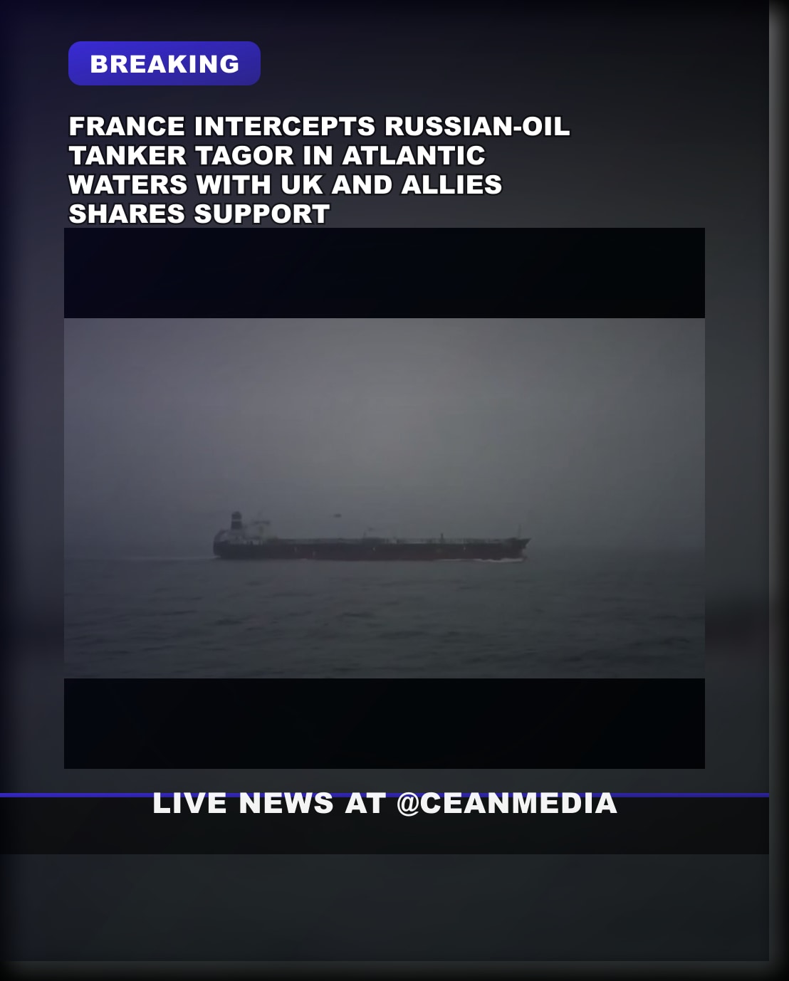 Illustrative photo for: France Intercepts Russian Oil Tanker Tagor in Atlantic