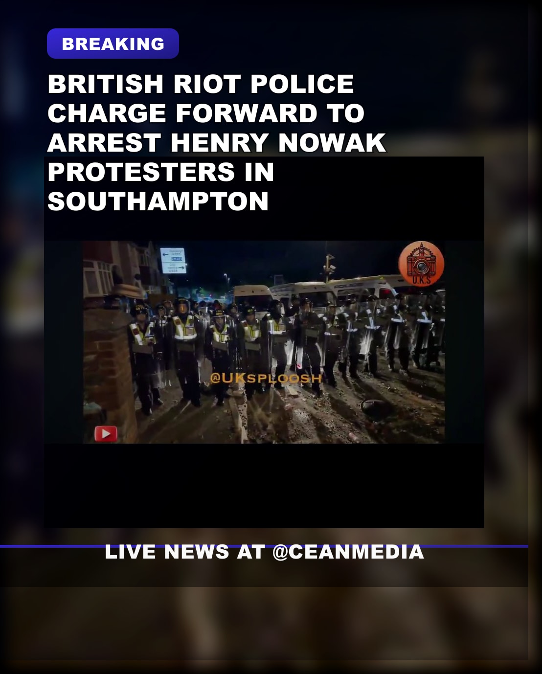 Illustrative photo for: Police Move to Break Up Southampton Protest as Arrests