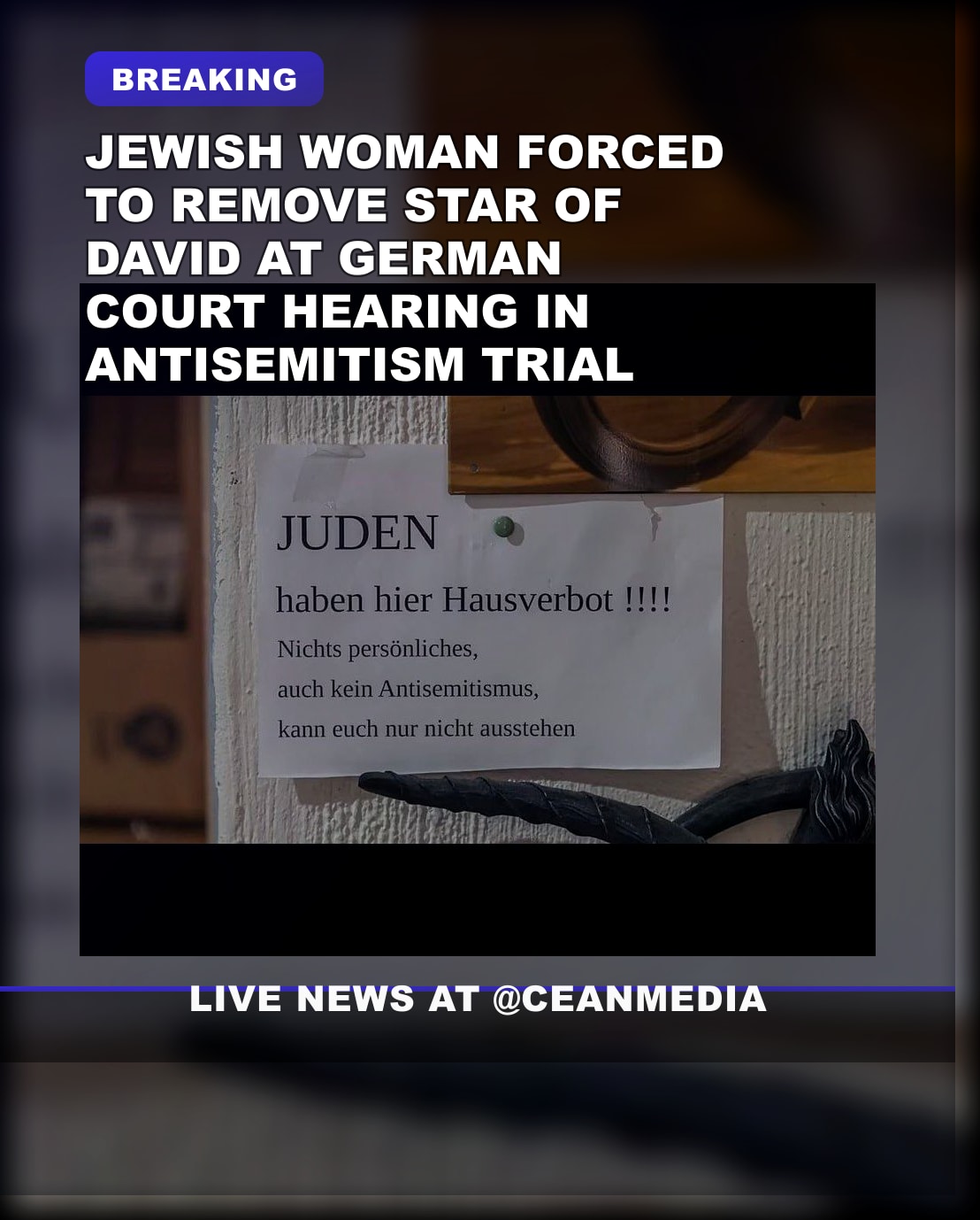 Illustrative photo for: Removal of Star of David necklace sparks antisemitism trial