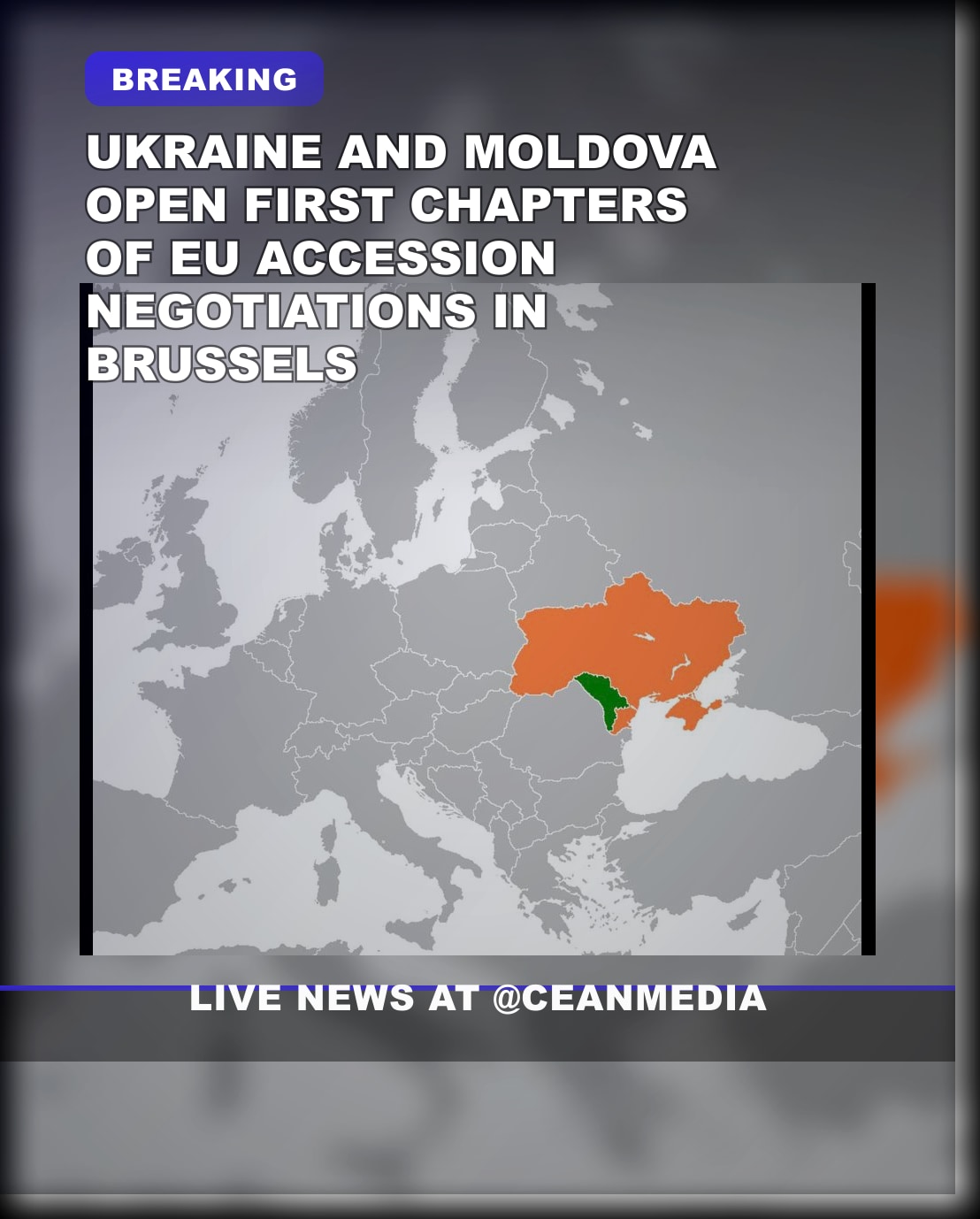 Illustrative photo for: EU accession negotiations opened: Ukraine and Moldova start