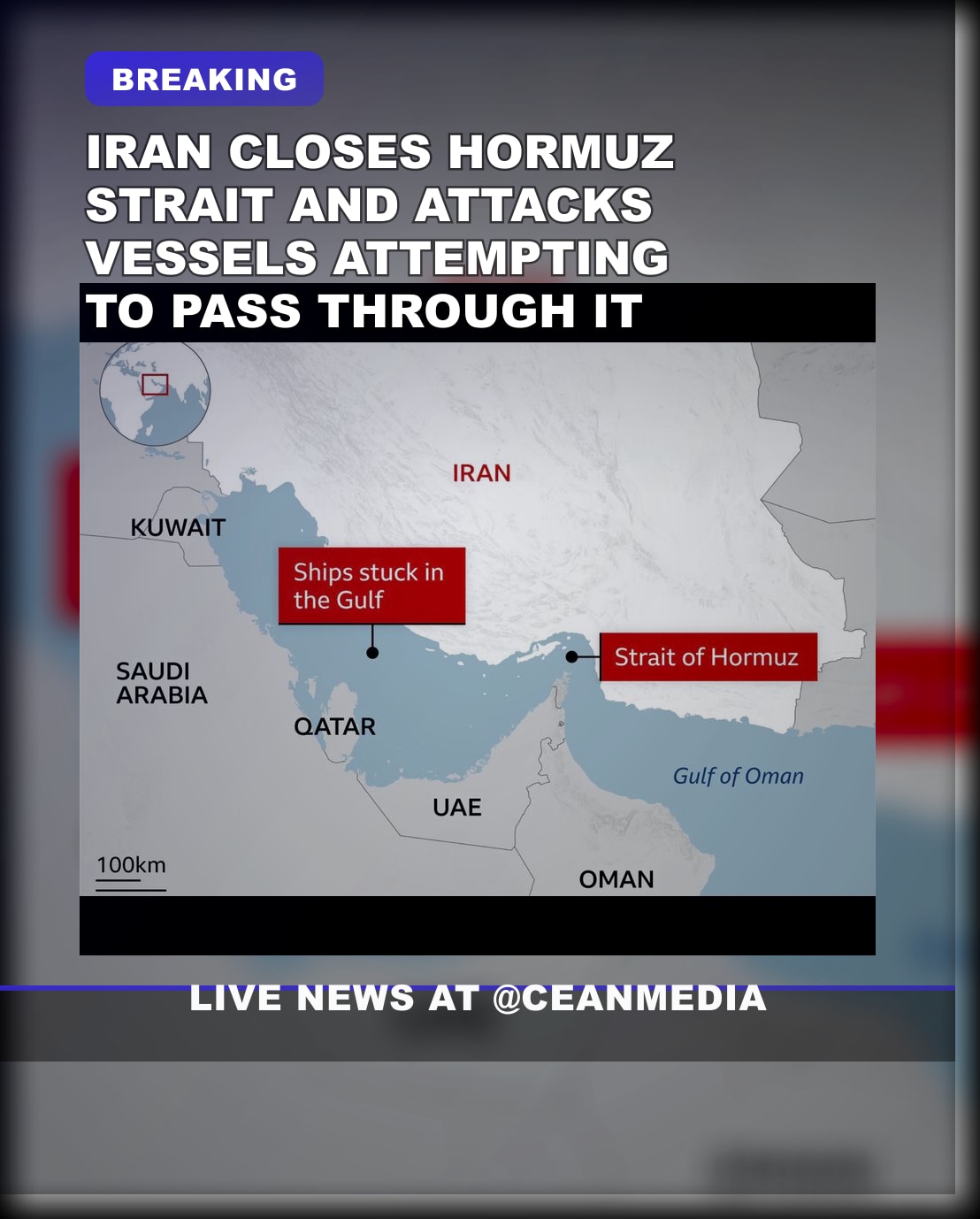 Illustrative photo for: Iran Hormuz Strait closure escalation: Iran closes Hormuz