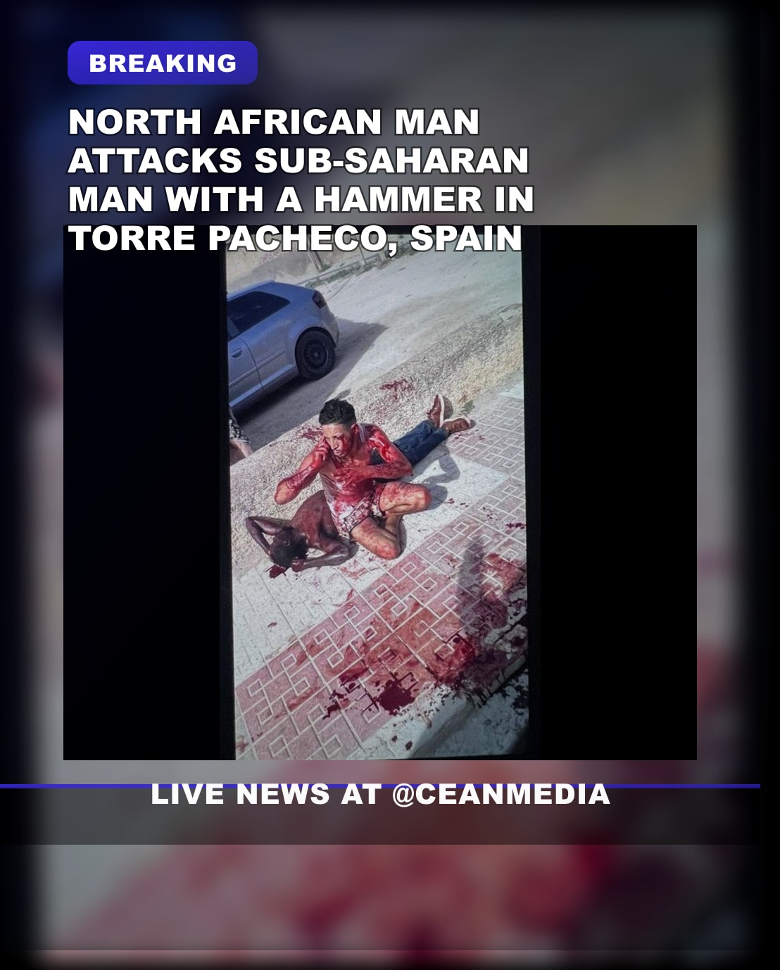 Illustrative photo for: Racially motivated hammer attack in Spain shocks Torre