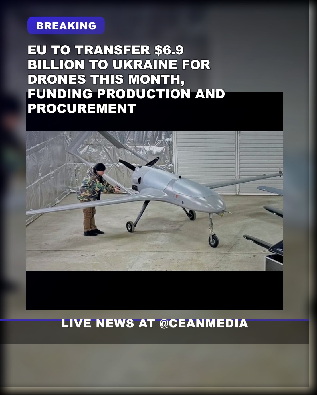 Illustrative photo for: EU funds for ukraine drones: EU transfers $6.9B for drones