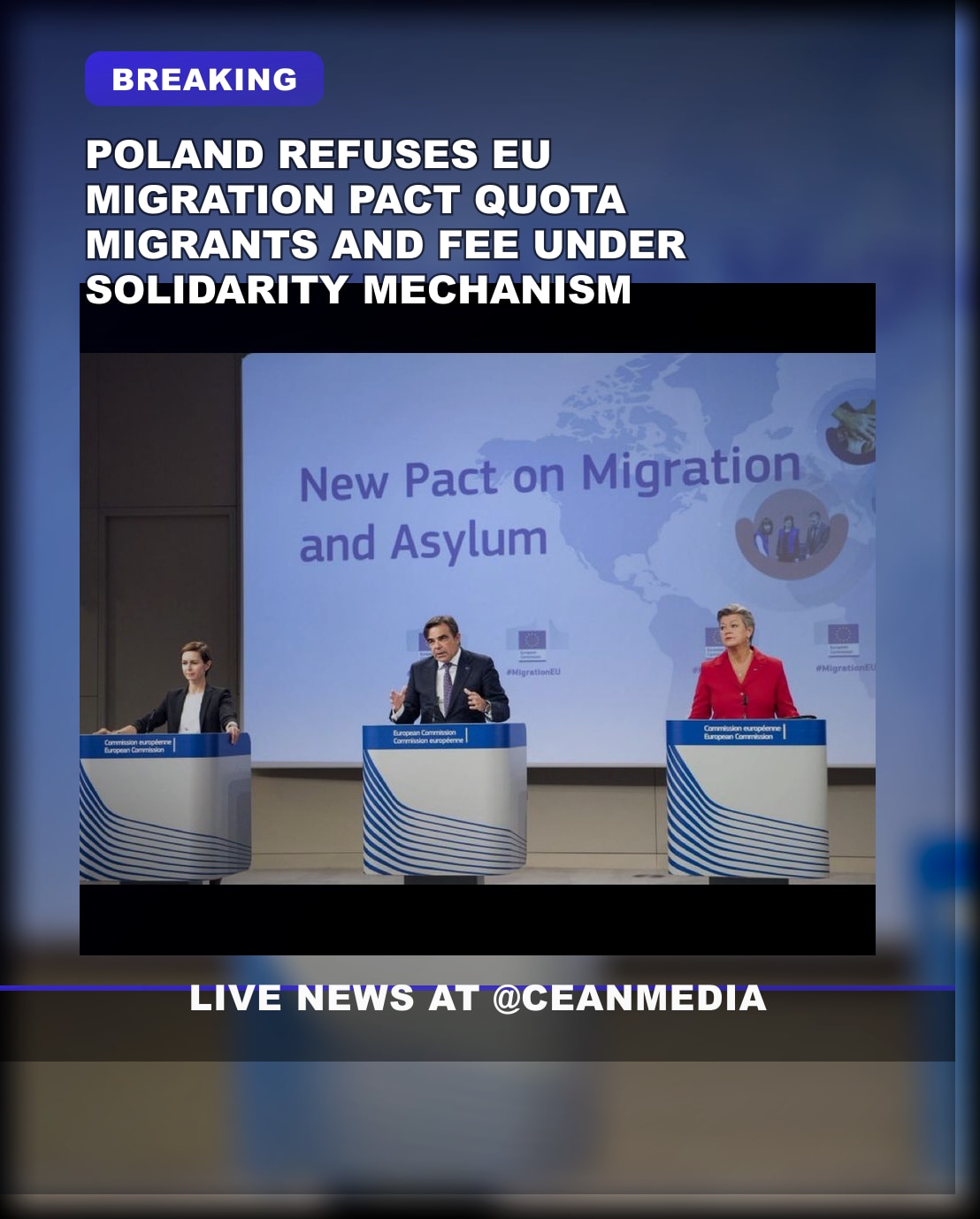 Illustrative photo for: EU Migration Pact refusals emerge as Poland rejects quotas