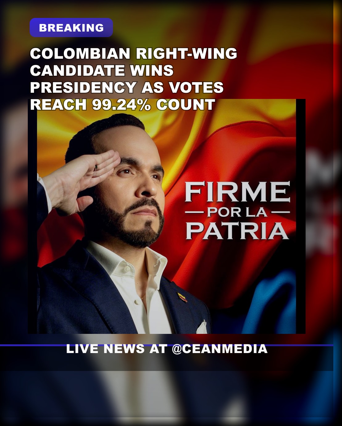 Illustrative photo for: Colombian presidential election victory: Right-Wing
