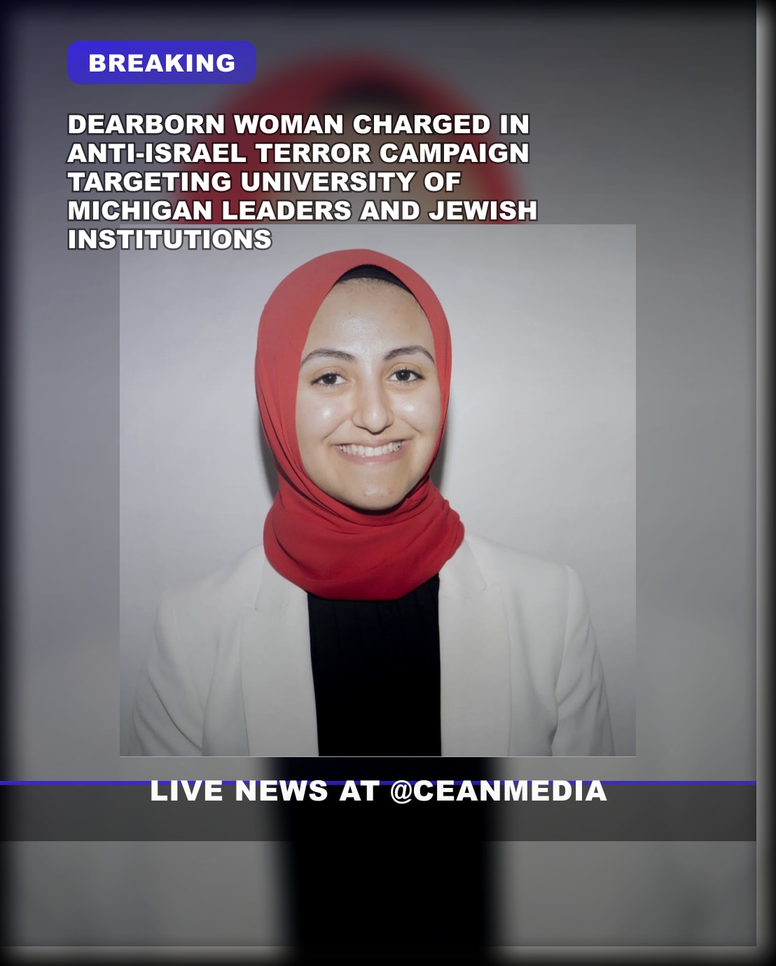 Illustrative photo for: Dearborn Woman Charged in Anti-Israel Terror Campaign