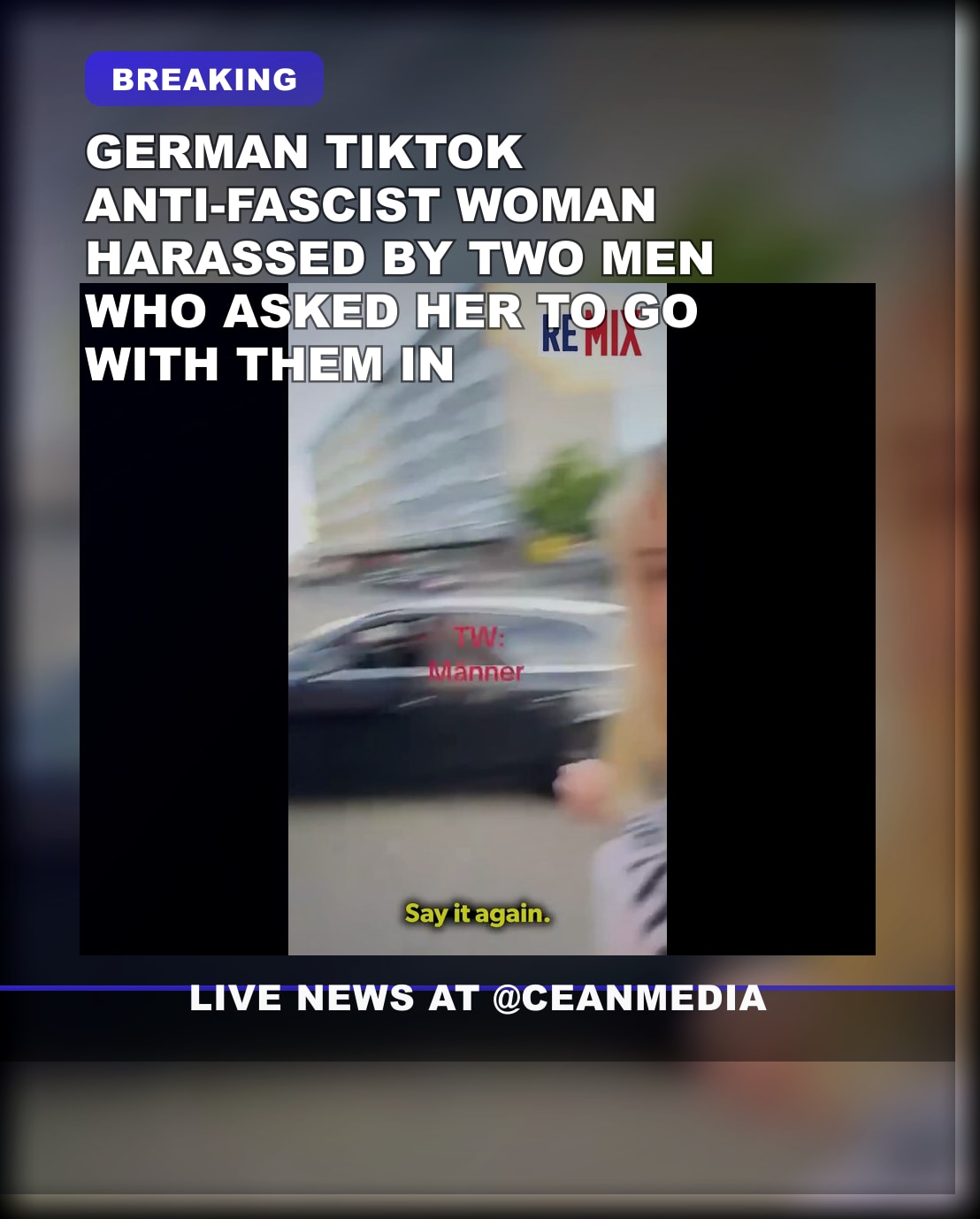 Illustrative photo for: German anti-fascist TikTok harassment: two men pressure her