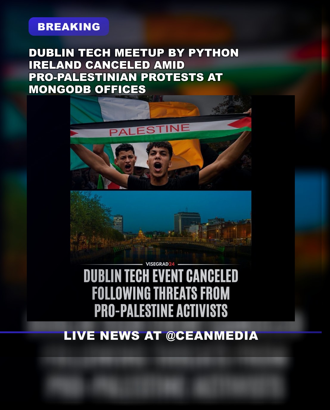 Illustrative photo for: Technology meetup cancellation echoes amid protests at