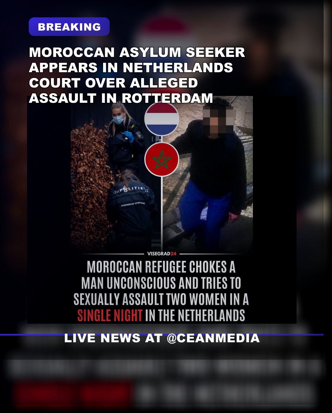 Illustrative photo for: Moroccan Asylum Seeker Appears in Dutch Court Charged with