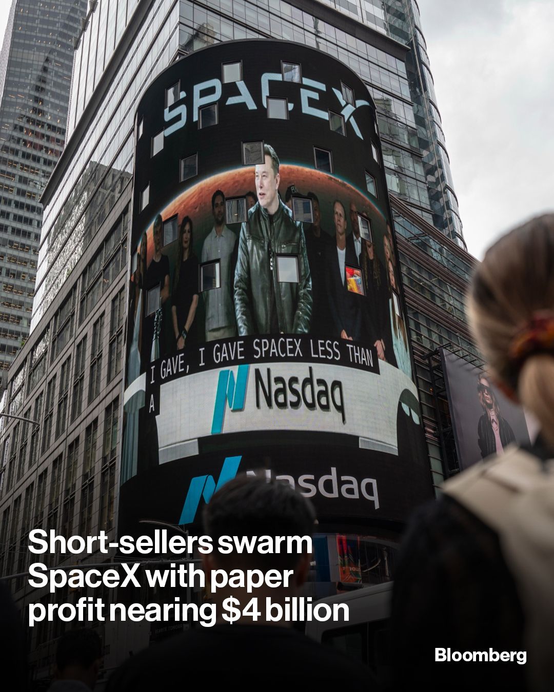Illustrative photo for: SpaceX stock paper profits: Bears book $3.9B gains ahead of