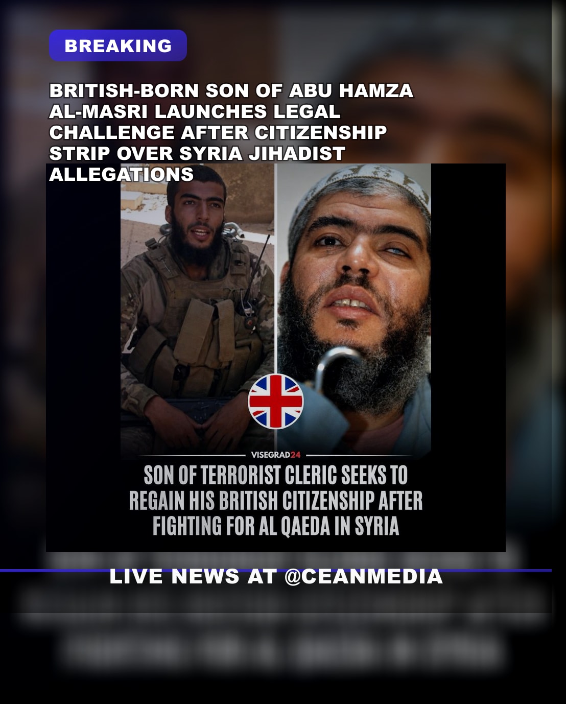 Illustrative photo for: British born son challenge citizenship loss over Syria