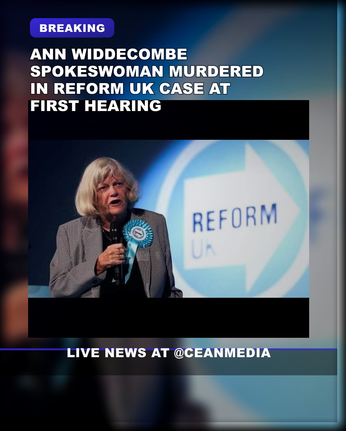 Illustrative photo for: Reform UK’s 78-year-old Spokeswoman on Migration and