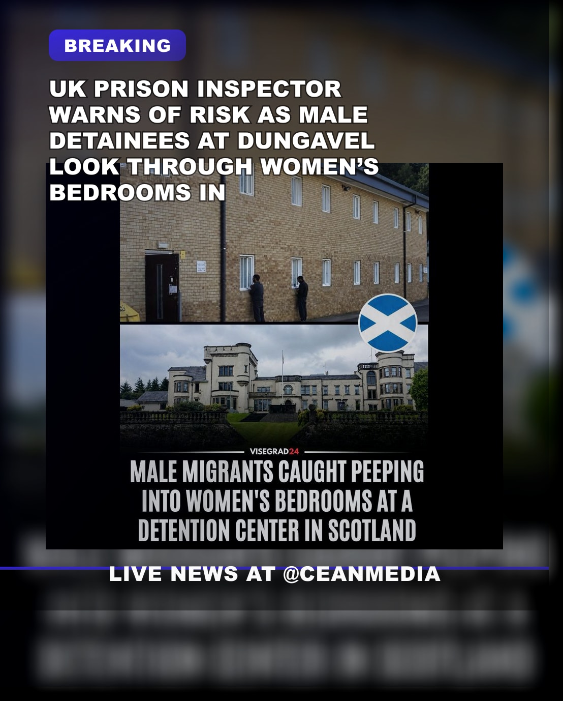 Illustrative photo for: UK Prison Inspector Warns Dungavel Safety at Risk for Women