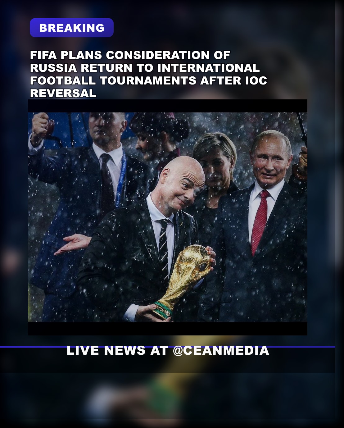 Illustrative photo for: FIFA Russia return consideration: Reassessing Olympics