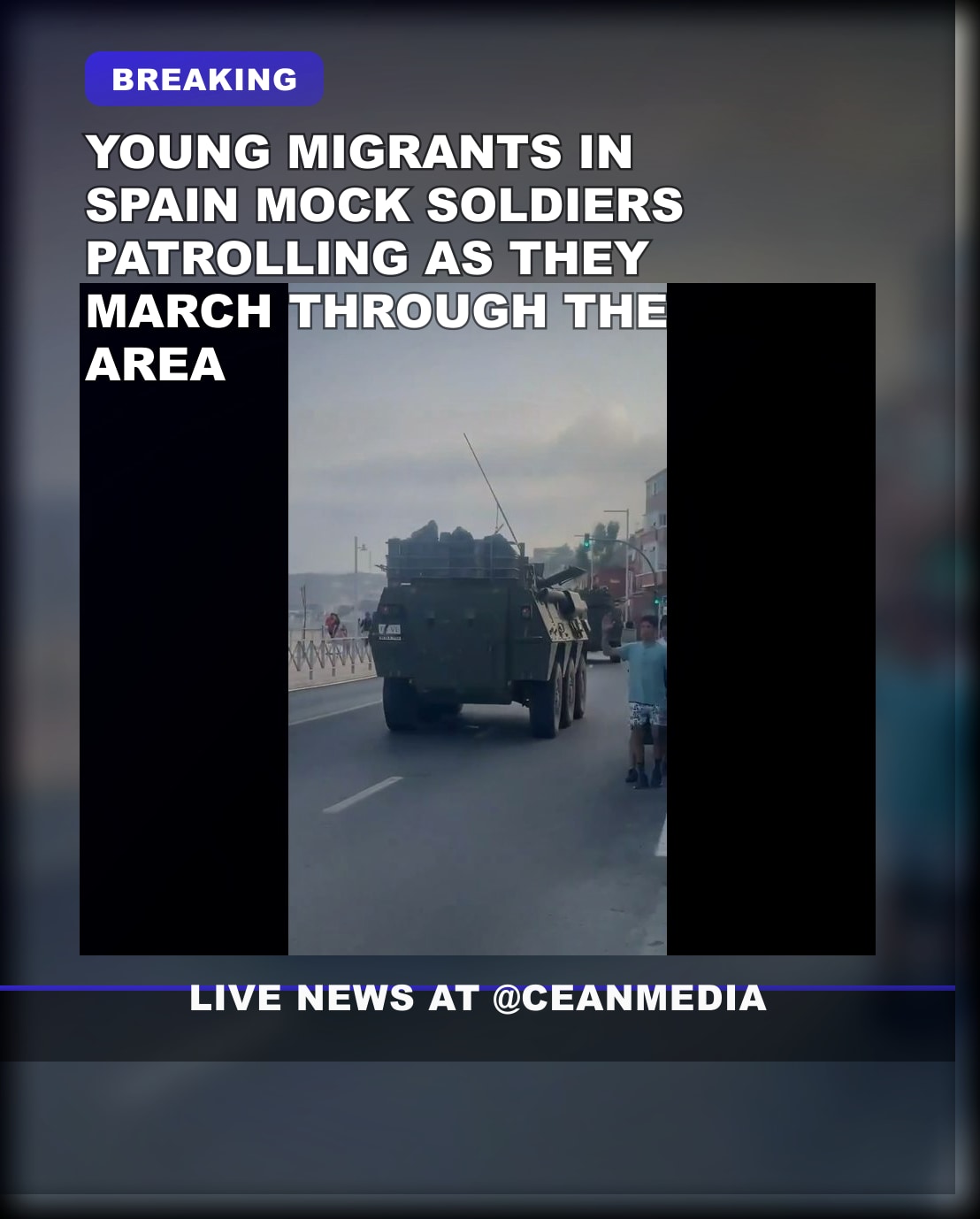 Illustrative photo for: Young illegal migrants mock soldiers—Spain border incident