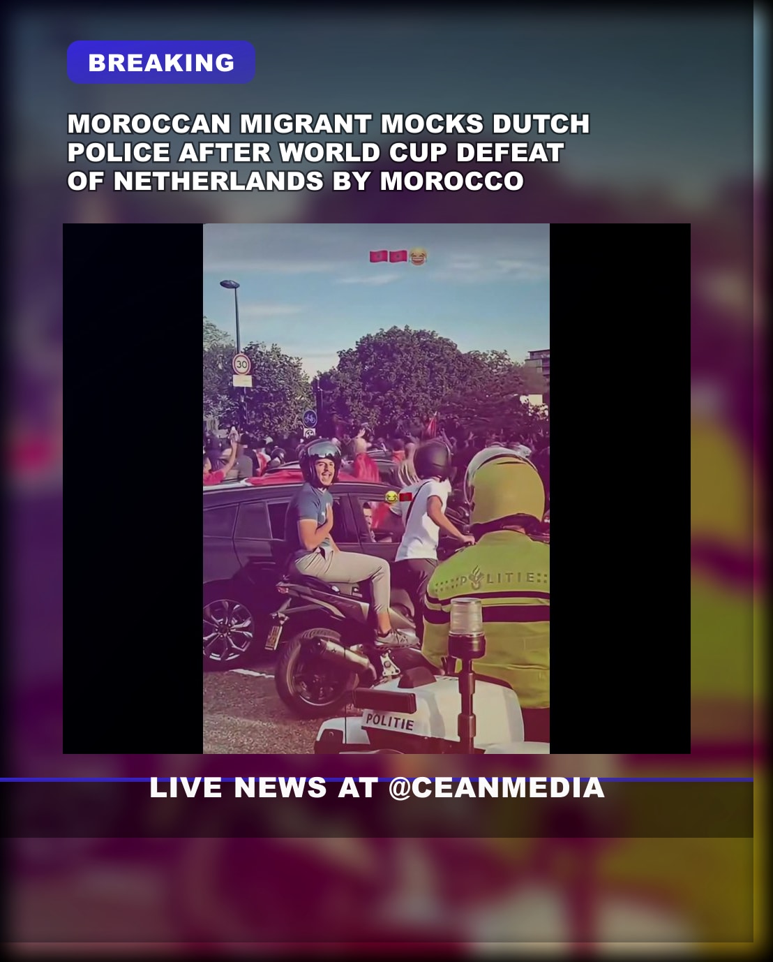 Illustrative photo for: World Cup Morocco Netherlands taunting: Moroccan Immigrant