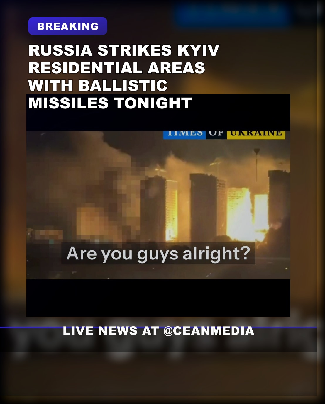 Illustrative photo for: Russia strikes Kyiv civilians: new strikes hit homes this